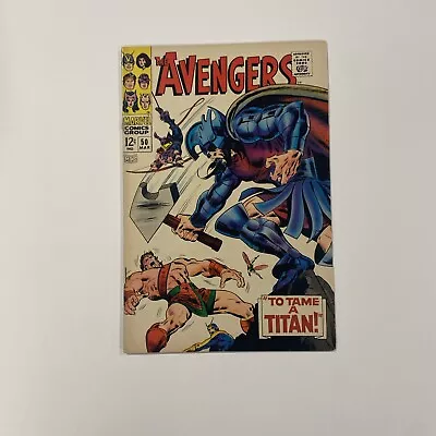 Buy The Avengers #50 1968 VG Hercules Quits Avengers Cent Copy **Detached Top Staple • 30£