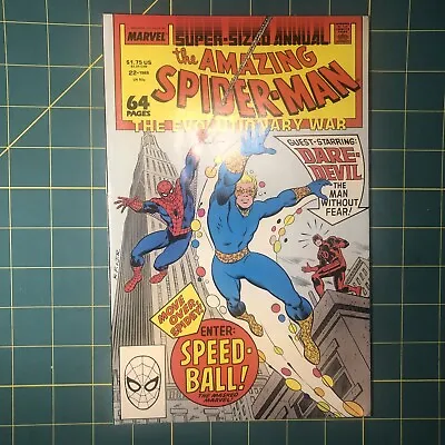 Buy AMAZING SPIDER-MAN ANNUAL #22    1st APPEARANCE OF SPEEDBALL • 19.99£