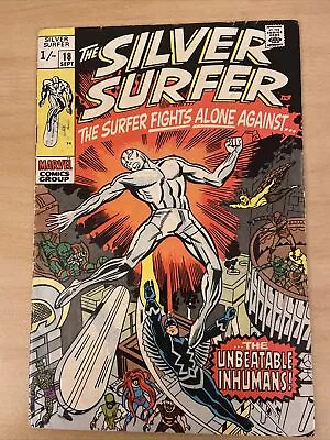 Buy Silver Surfer # 17 Volume 1 - FN - Inhumans Issue  Marvel Comic • 27.99£