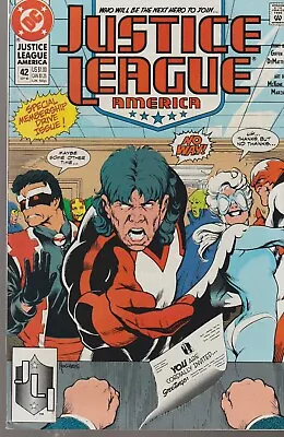Buy Dc Comics Justice League America #42 (1990) 1st Print F • 2£