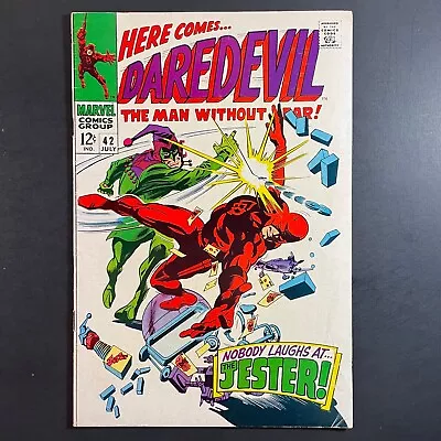 Buy Daredevil 42 1st Jester Silver Age Marvel 1968 Stan Lee Comic Gene Colan Cover • 19.95£