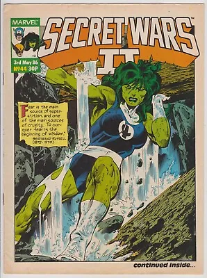 Buy Secret Wars II #44 1986 VG/Fine Marvel UK • 3.80£