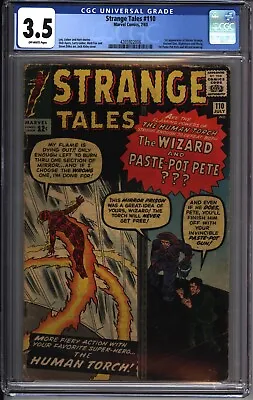 Buy * STRANGE Tales #110 CGC 3.5 1st DOCTOR STRANGE! Classic 1963 Key (4265922006) * • 2,405.17£