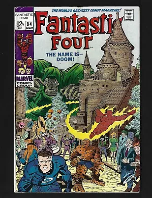 Buy Fantastic Four #84 FN- Kirby Sinnott Doctor Doom Nick Fury Dum Dum Dugan SHIELD • 36.07£