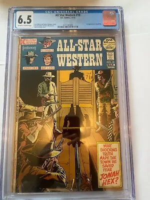 Buy ALL-STAR WESTERN #10  1st App Jonah Hex  DC Comics 1972  CGC 6.5 • 325£