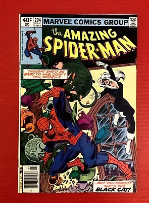 Buy Amazing Spider-man #204 Black Cat 1980 Very Fine Buy Today • 9.59£