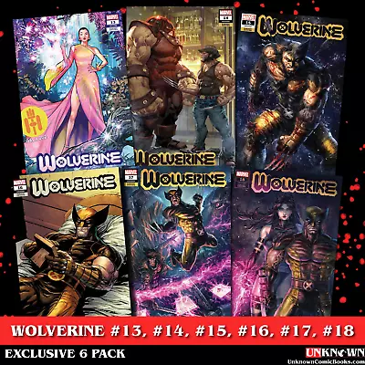 Buy [6 Pack] Wolverine (#13-#18) 13, 14, 15, 16, 17, 18 Unknown Comics Exclusive Var • 38.52£