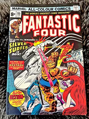 Buy Fantastic Four # 155, Feb 1975: The Silver Surfer Returns! - Fine Condition  • 2.75£