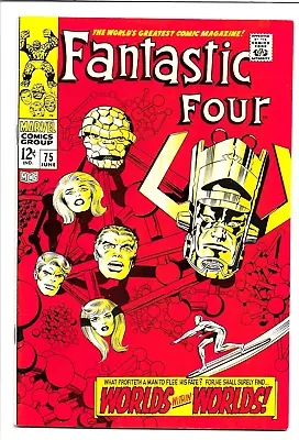 Buy Fantastic Four #75, 1968, Silver Surfer & Galactus App. Kirby & Lee 9.0 VF/NM • 249.08£