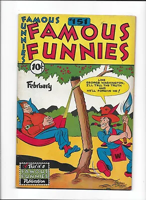 Buy Famous Funnies #151 [1947 Vg+] Hammock Cover! • 15.98£