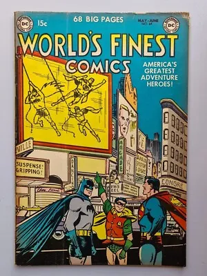 Buy World's Finest Comics #64 Vg+ (4.5) May 1953 Dc Superman Batman Robin ** • 319.99£