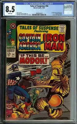 Buy Tales Of Suspense #94 Cgc 8.5 White Pages // 1st Appearance Of M.o.d.o.k. 1967 • 415.07£