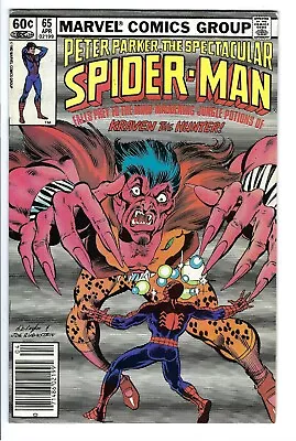 Buy Spectacular Spider-man #65 Fn- Newsstand Kraven App :) • 3.99£