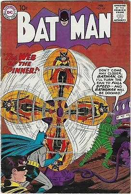 Buy Batman #129 (1960)  Fn+ 6.5     The Web Of The Spinner!  • 180£