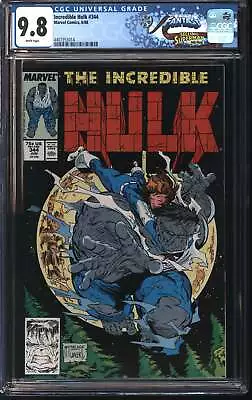 Buy Marvel Incredible Hulk 344 6/88 FANTAST CGC 9.8 White Pages • 217.42£