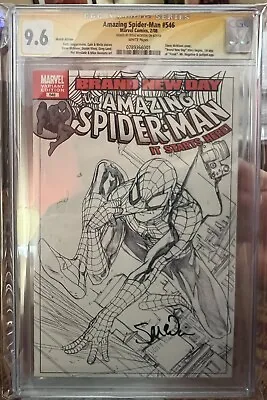 Buy AMAZING SPIDER-MAN #546 CGC SS 9.6 Sketch Edition Signed By Steve McNiven (2008) • 316.64£