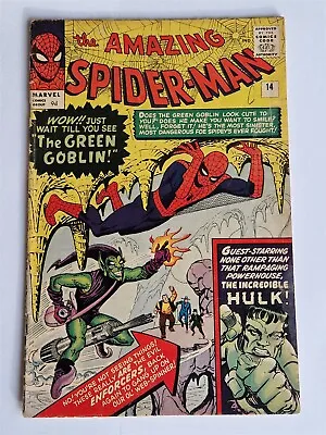 Buy Amazing Spider-man #14 Vg (4.0) July 1964 1st App Green Goblin Marvel Comics ** • 1,699.99£