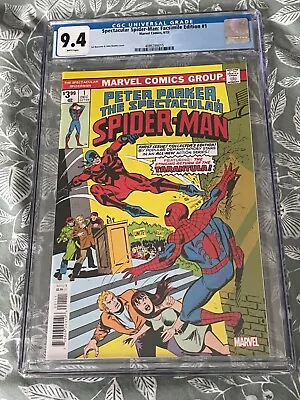 Buy Spectacular Spider-Man: Facsimile Edition 1 CGC 9.4 • 40£
