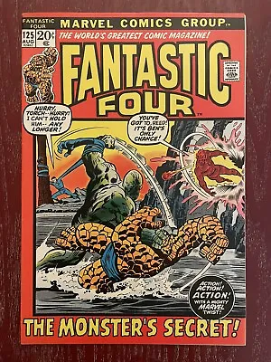 Buy Fantastic Four #125 -  The Monsters Secret  - Marvel Comics 1972 (F/VF) • 15.18£
