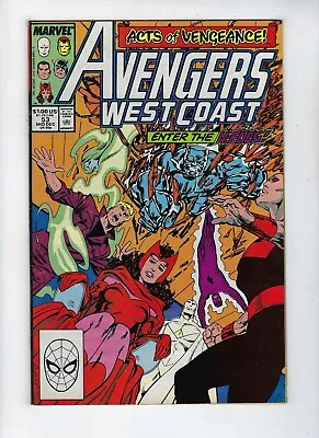 Buy Avengers West Coast # 53 John Byrne Acts Of Vengeance X-Over Dec 1989 VF+ • 4.95£