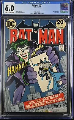 Buy Batman #251 CGC 6.0 Cream To Off-White Pages • 395.30£
