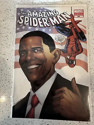 Buy AMAZING SPIDER-MAN #583, NM, Barack Obama, 3rd, Variant • 11.99£