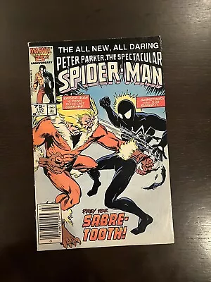 Buy Peter Parker Spectacular Spider-Man 116 Newsstand F+/VF- 1st Foreigner • 9.49£