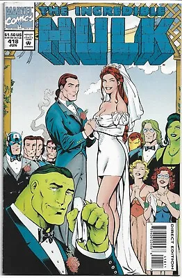 Buy The Incredible Hulk #418 - 1st App Of Talos The Tamed/Wedding Of Rick Jones • 13£