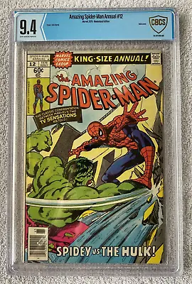 Buy Spider-Man Annual #12 (Marvel, 1978) CBCS 9.4 NM (Spider-Man Vs. Hulk) • 185.70£
