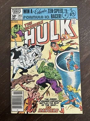 Buy The Incredible Hulk #265N (Marvel 1981) 1st Team App. Of The Rangers VF+ • 19.99£