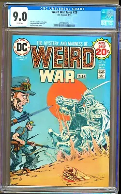 Buy Weird War Tales #29 (1974) CGC 9.0 WP  Oleck - Alcala - Dominguez - Kanigher • 72.21£