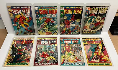 Buy 1971-72 Marvel The Invincible IRON MAN Comic Lot #39, 40, 41, 42, 43, 44, 45, 46 • 76.41£
