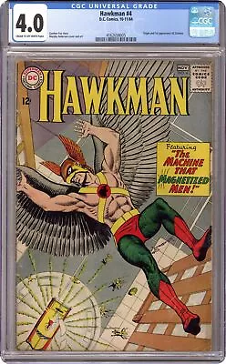 Buy Hawkman #4 CGC 4.0 1964 4162658005 1st App. And Origin Zatanna • 415.07£