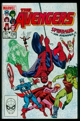 Buy Marvel Comics The AVENGERS #236 Spider-Man NM+ 9.6 • 11.95£