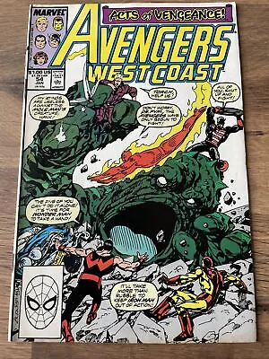 Buy Avengers West Coast #54 - Jan 1990 • 3.99£