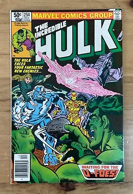 Buy The Incredible Hulk #254 ~ Mark Jewelers ~ Marvel Comics 1980 ~ Vf • 23.99£