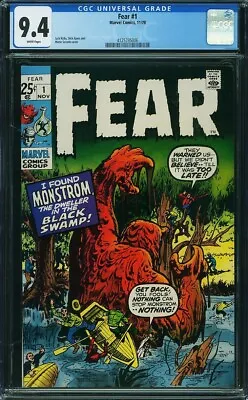 Buy FEAR 1 CGC 9.4 WP Jack Kirby R/ TALES TO ASTONISH #11 - New CASE & TAG INFO 1970 • 443.79£
