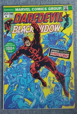 Buy Daredevil #100 1st Appearance Angar! Black Widow Cameo!  Marvel 1973 VG/FN • 11.86£