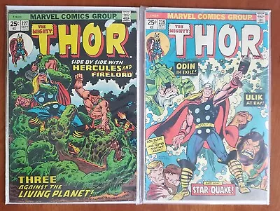Buy The Mighty Thor Comics #239 #227 • 10.31£