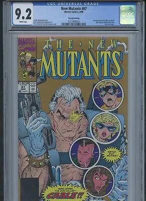 Buy New Mutants Vol 1 #87 1990 CGC 9.2 (Second Print)(1st App Of Cable) • 27.80£