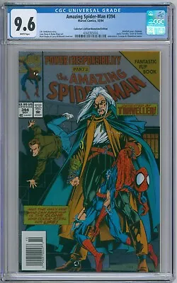 Buy Amazing Spider-Man 394 CGC Graded 9.6 NM+ Newsstand Marvel Comics 1994 • 47.93£