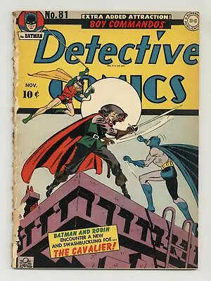 Buy Detective Comics #81 FR 1.0 TRIMMED 1943 • 189.98£