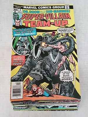 Buy Super Villain Team-Up, Submariner. Dr Doom Lot Of  15 Marvel Vintage Comics • 51.39£