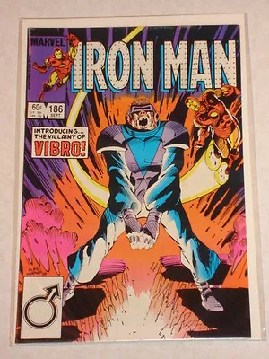 Buy Ironman #186 Vol1 Marvel Comics Intro Vibro September 1984 • 3.99£