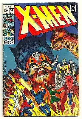 Buy THE X-MEN Vol.1 #51 1968 Silver Age VF+ Steranko Cover And Art • 88.03£