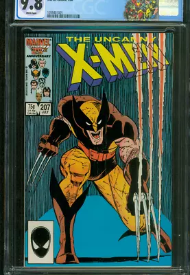 Buy Uncanny X Men 207 CGC 9.8 Romita Jr Iconic Wolverine Cover 7/1986 Custom Label • 198.24£