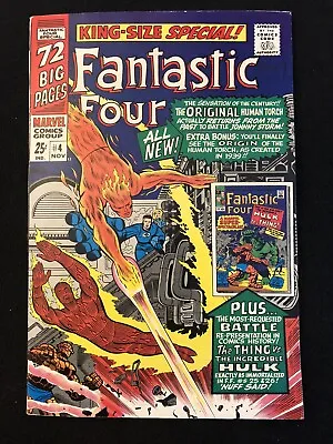 Buy Fantastic Four King Size Special 4 8.5 9.0 1966 Marvel High Grade Fh • 120.08£