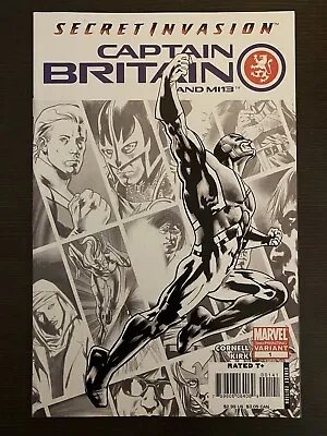 Buy Captain Britain And The MI13 #1 Sketch Variant  Blade Black Knight Dr Strange • 197.85£