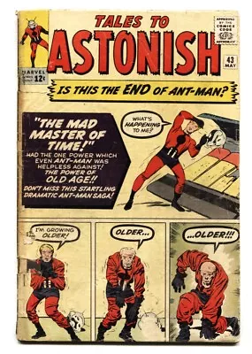 Buy Tales To Astonish #43 - 1963 - Marvel - G- - Comic Book • 69.56£