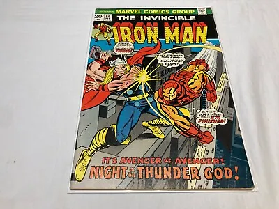 Buy Iron Man 66 NM- 9.2 Bronze Age The Night Of The Thunder God! 1974 • 41.39£